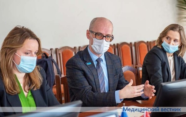 
			Минздрав и ООН обсудили совместный проект по борьбе с COVID-19 в Беларуси		
