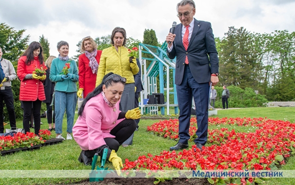 В Ботаническом саду высадили клумбу в память об умерших от СПИДа		 
			В Ботаническом саду высадили клумбу в память об умерших от СПИДа